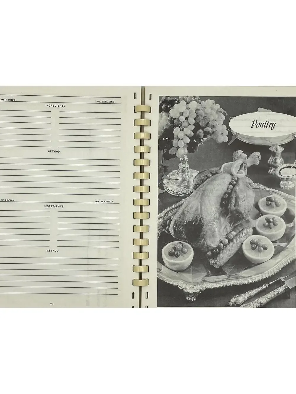 Vintage 1964 Cookbook: My Favorite Recipes, Spiral Bound Recipe Keeper